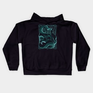 Skull with Snake 01 Kids Hoodie